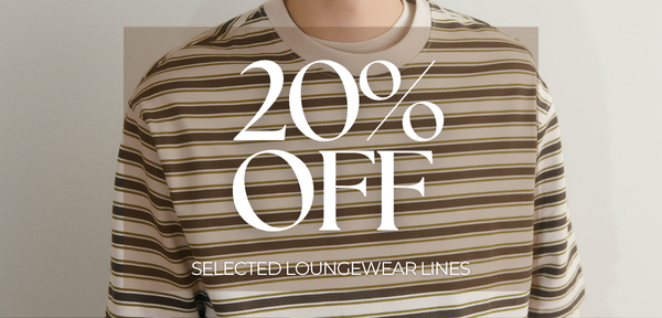 20% off selected Men&rsquo;s Loungewear